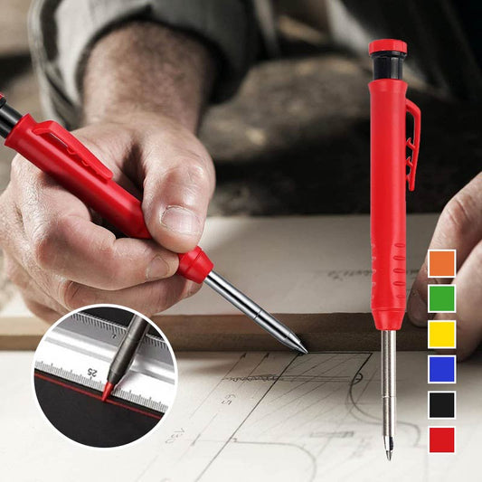 🔥Hot Sale✏️🔧Multifunctional Quick-Drying Carpenter Pencil with Sharpener