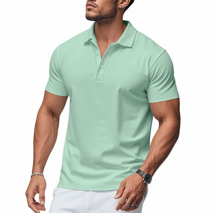 🔥HOT SALE👕Men's Quick-Dry Short-Sleeve Lapel T-Shirt