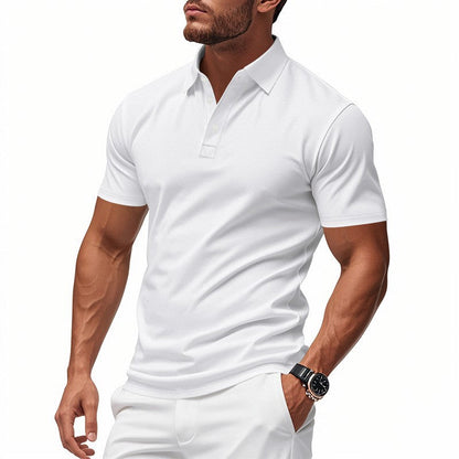 🔥HOT SALE👕Men's Quick-Dry Short-Sleeve Lapel T-Shirt