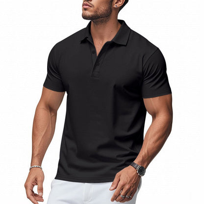 🔥HOT SALE👕Men's Quick-Dry Short-Sleeve Lapel T-Shirt