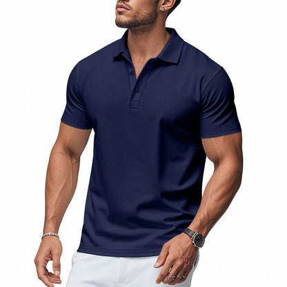 🔥HOT SALE👕Men's Quick-Dry Short-Sleeve Lapel T-Shirt