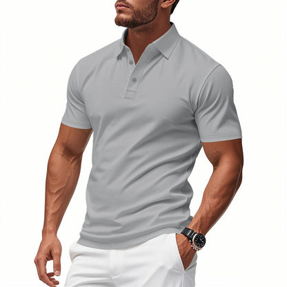 🔥HOT SALE👕Men's Quick-Dry Short-Sleeve Lapel T-Shirt