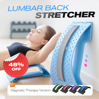 🔥Magnetic Lumbar Stretcher – Acupressure Massage, Portable Design & Relieves Back Pain 🧘‍♂️✨
