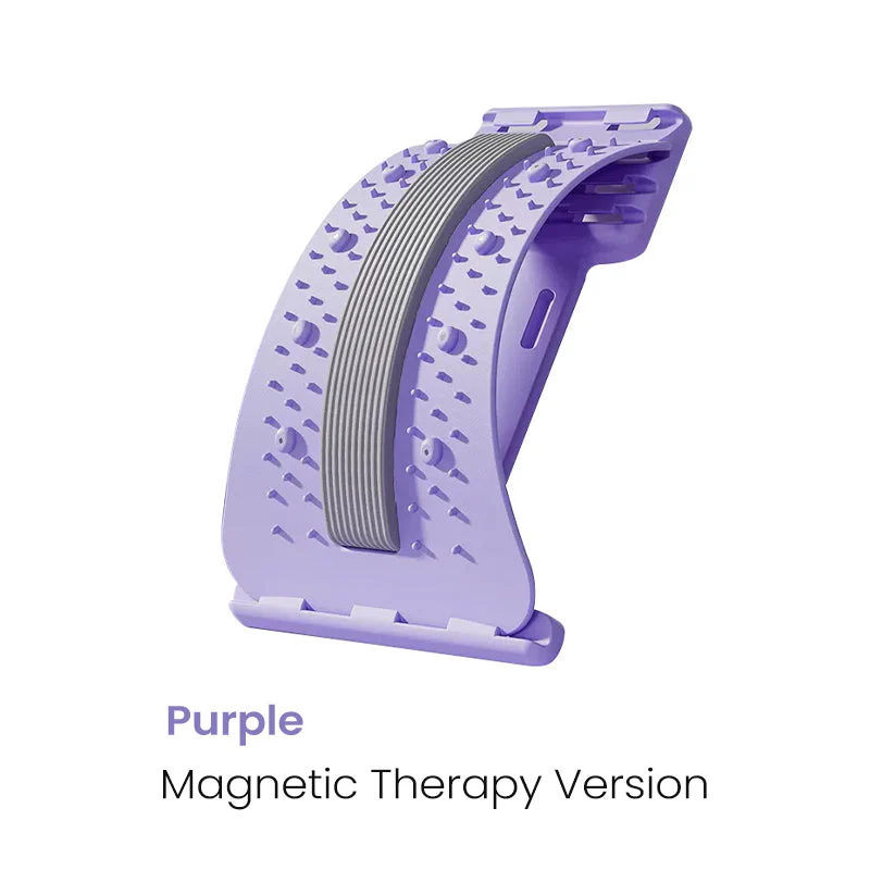 🔥Magnetic Lumbar Stretcher – Acupressure Massage, Portable Design & Relieves Back Pain 🧘‍♂️✨