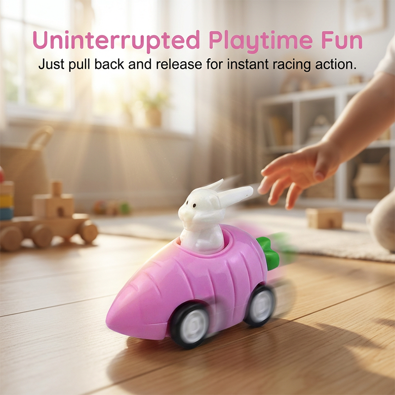 🔥Easter Special Offer🐰Easter Pull Back Carrot Bunny Car Toy