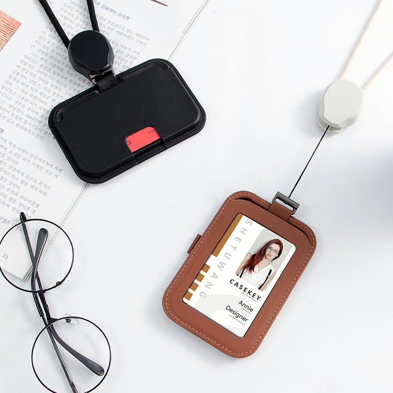 🎫🔗 55% OFF NOW! 🔖 Retractable ID Badge Holder with Lanyard – 360° Metal Swivel Clip, 32-Inch Cord & Breakaway Safety Buckle 🛡️