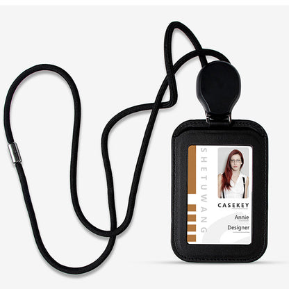 🎫🔗 55% OFF NOW! 🔖 Retractable ID Badge Holder with Lanyard – 360° Metal Swivel Clip, 32-Inch Cord & Breakaway Safety Buckle 🛡️