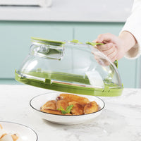 🔥49% OFF!🍲Clear Microwave Splatter Cover with Water Steamer and Handle✨