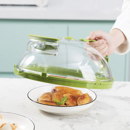 🔥49% OFF!🍲Clear Microwave Splatter Cover with Water Steamer and Handle✨