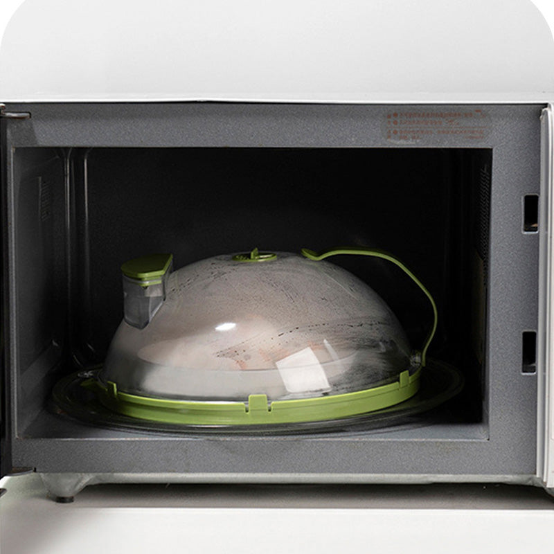 🔥49% OFF!🍲Clear Microwave Splatter Cover with Water Steamer and Handle✨