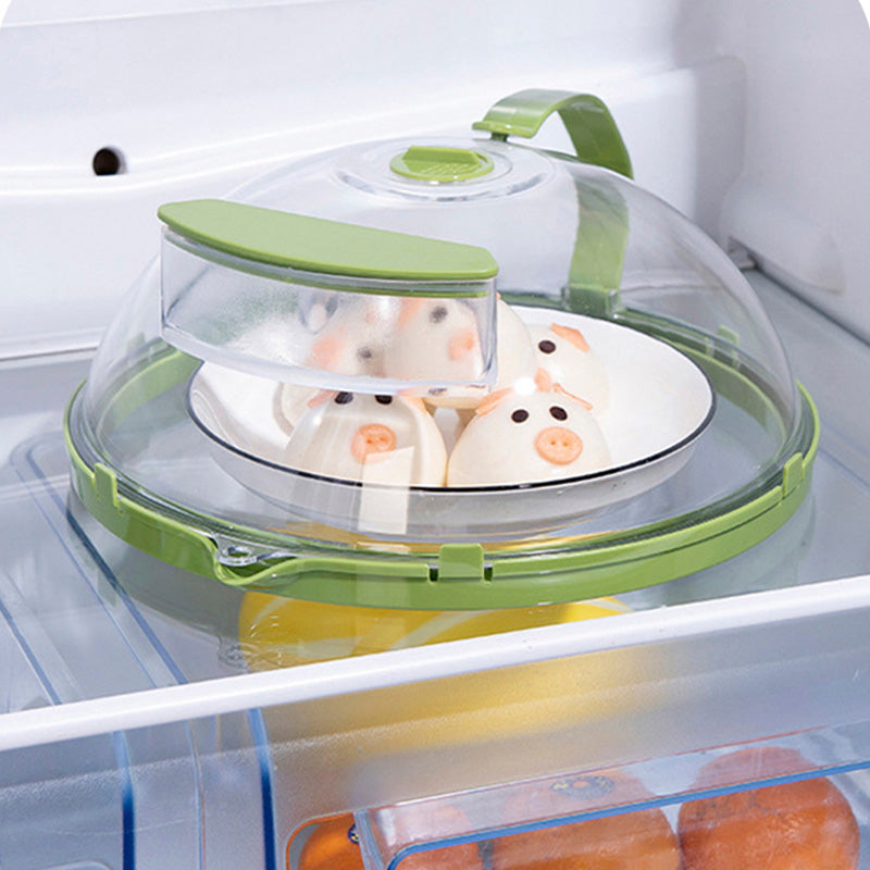 🔥49% OFF!🍲Clear Microwave Splatter Cover with Water Steamer and Handle✨