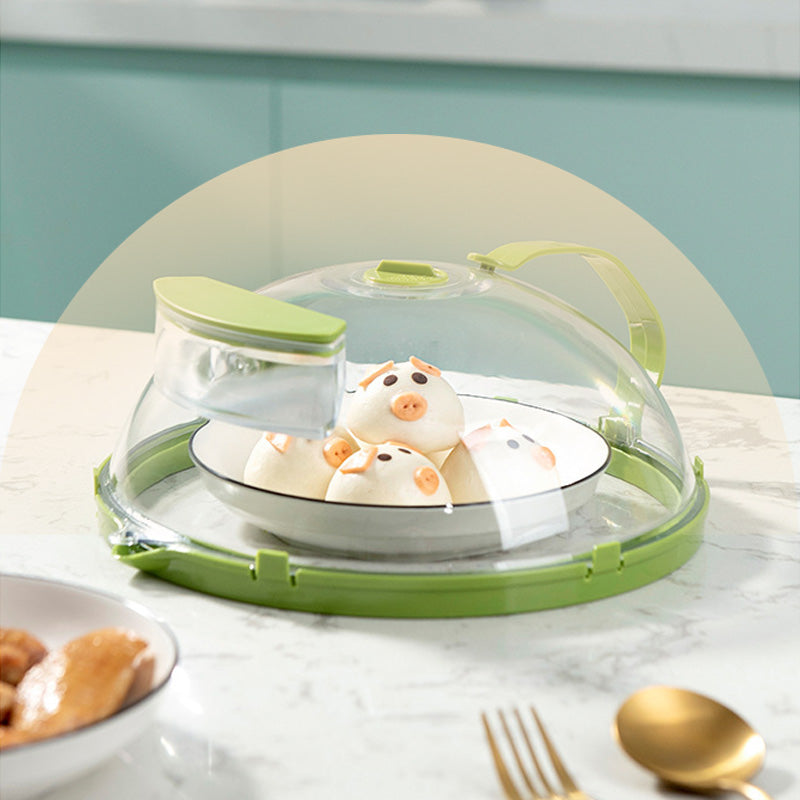 🔥49% OFF!🍲Clear Microwave Splatter Cover with Water Steamer and Handle✨