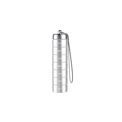 💊7-Day Waterproof Portable Aluminum Pill Organizer