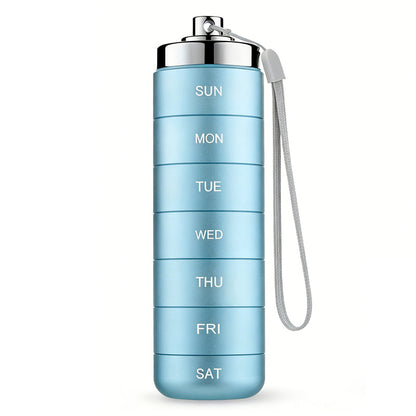 💊7-Day Waterproof Portable Aluminum Pill Organizer