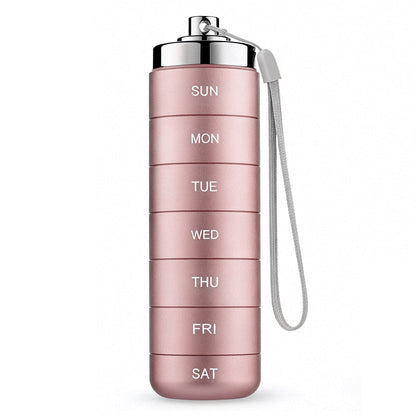 💊7-Day Waterproof Portable Aluminum Pill Organizer