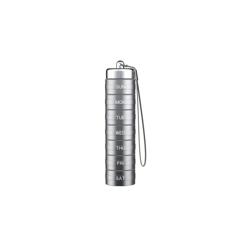 💊7-Day Waterproof Portable Aluminum Pill Organizer