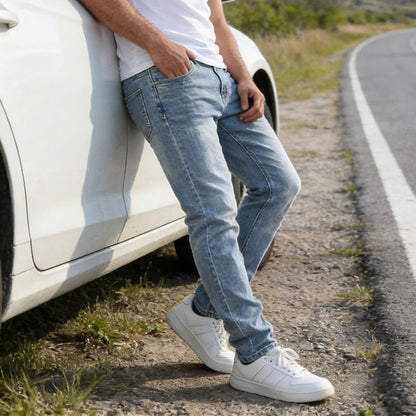 👖 60% OFF NOW! 🔥 Men's Modern Slim Fit Stretch Jeans – Comfortable Stretch, Contemporary Fit & Versatile Everyday Style 💙