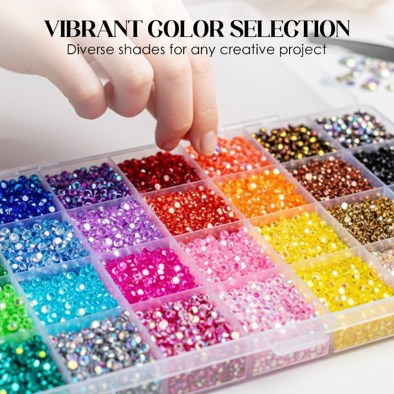 🥳2026 HOT SALE🥳💞50K+ SOLD! 💎✨ 49% OFF! Flatback Crystal Bedazzling Rhinestones Set.Perfect for phone cases, shoes, bags & nail art – unleash your sparkle! 🎨🖌️