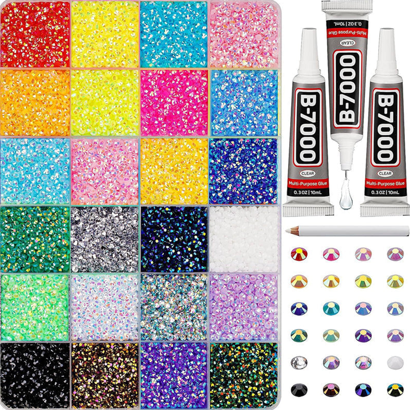 🥳2026 HOT SALE🥳💞50K+ SOLD! 💎✨ 49% OFF! Flatback Crystal Bedazzling Rhinestones Set.Perfect for phone cases, shoes, bags & nail art – unleash your sparkle! 🎨🖌️