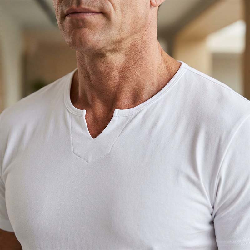 👕 LIMITED-TIME 49% OFF! 💪 Men's Casual Solid Athletic V-Neck T-Shirt – Slim Fit, Premium Stretch, Modern Style ✨