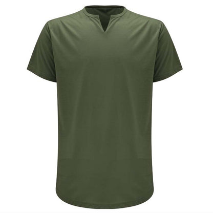👕 LIMITED-TIME 49% OFF! 💪 Men's Casual Solid Athletic V-Neck T-Shirt – Slim Fit, Premium Stretch, Modern Style ✨