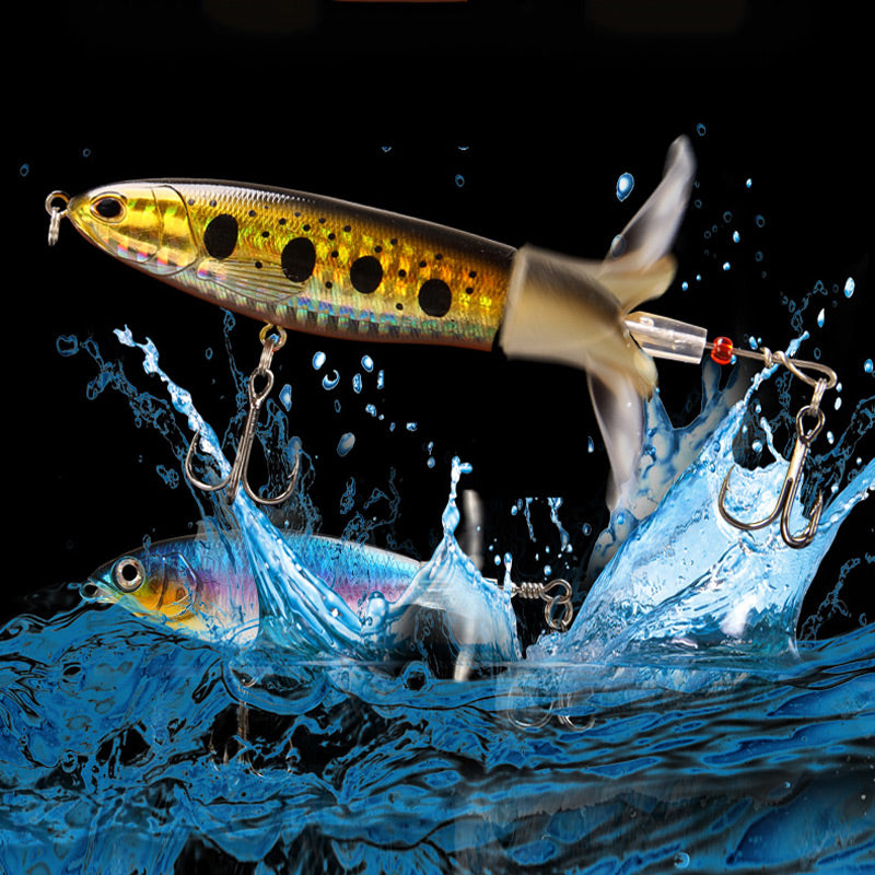🎣 LIMITED-TIME 49% OFF! ✨ Propeller Floating Lure – Rotating Tail, 3D Eyes, Dual-Section 🐟
