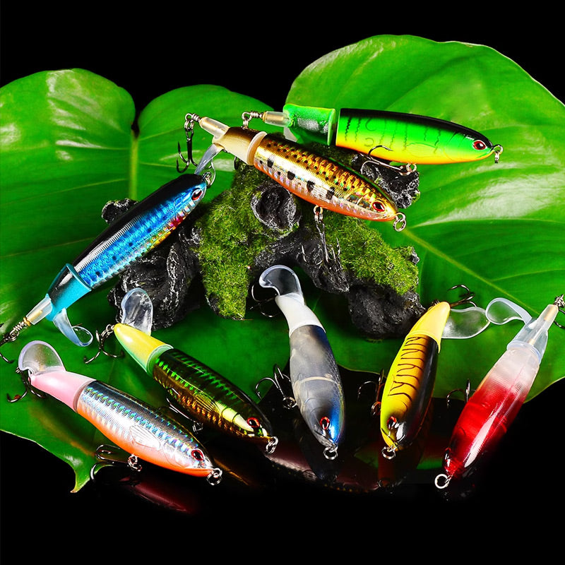 🎣 LIMITED-TIME 49% OFF! ✨ Propeller Floating Lure – Rotating Tail, 3D Eyes, Dual-Section 🐟