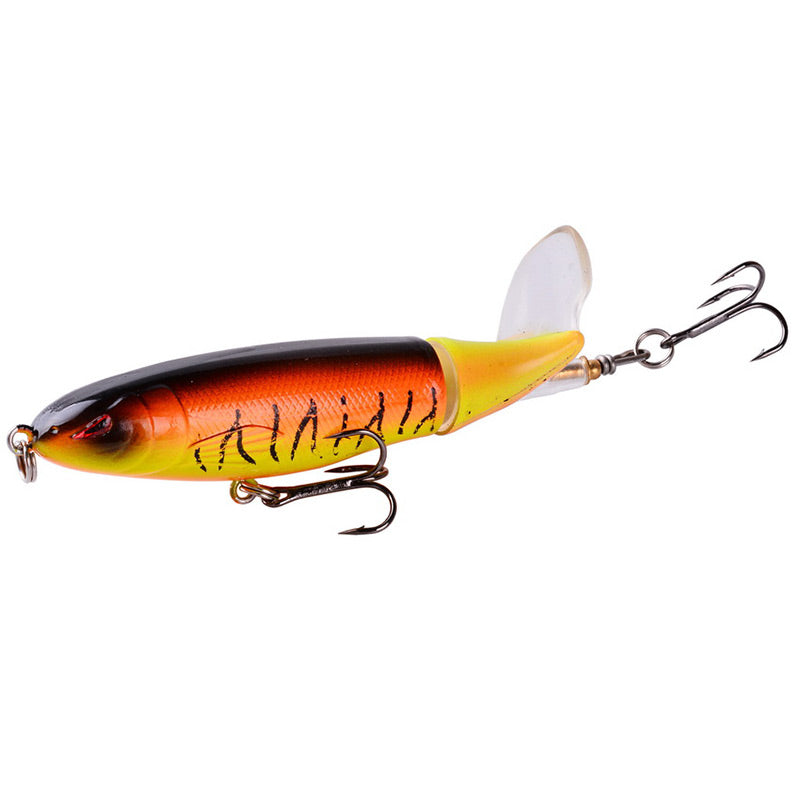 🎣 LIMITED-TIME 49% OFF! ✨ Propeller Floating Lure – Rotating Tail, 3D Eyes, Dual-Section 🐟