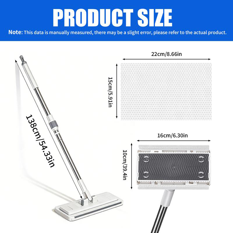 🧹 49% OFF NOW! ✨ Telescopic Flat Dust Mop – Long handle, shark-tooth lock & deep-cleaning – Perfect for ceilings, cabinets & walls 🏠