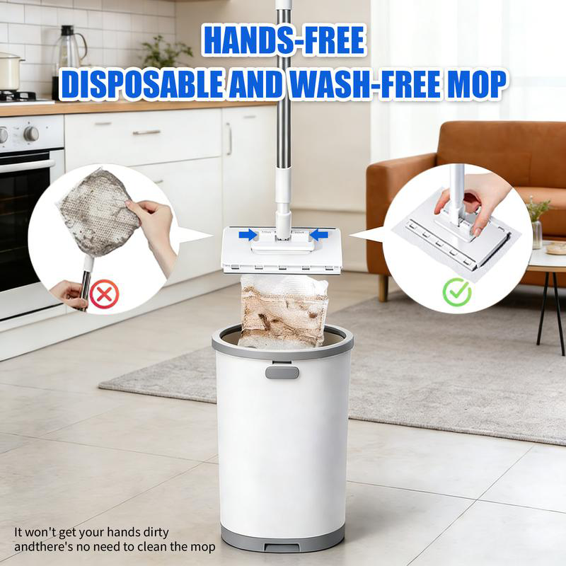 🧹 49% OFF NOW! ✨ Telescopic Flat Dust Mop – Long handle, shark-tooth lock & deep-cleaning – Perfect for ceilings, cabinets & walls 🏠