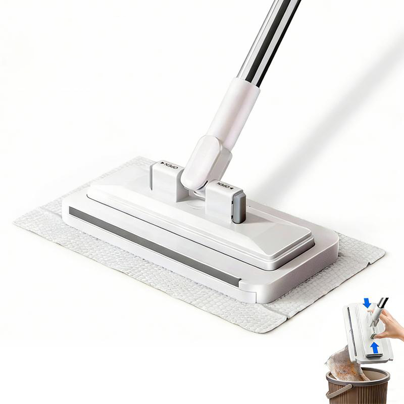 🧹 49% OFF NOW! ✨ Telescopic Flat Dust Mop – Long handle, shark-tooth lock & deep-cleaning – Perfect for ceilings, cabinets & walls 🏠