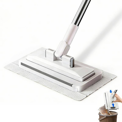 🧹 49% OFF NOW! ✨ Telescopic Flat Dust Mop – Long handle, shark-tooth lock & deep-cleaning – Perfect for ceilings, cabinets & walls 🏠