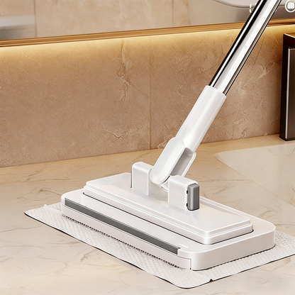 🧹 49% OFF NOW! ✨ Telescopic Flat Dust Mop – Long handle, shark-tooth lock & deep-cleaning – Perfect for ceilings, cabinets & walls 🏠