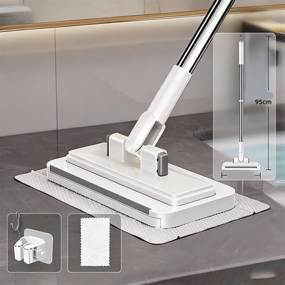 🧹 49% OFF NOW! ✨ Telescopic Flat Dust Mop – Long handle, shark-tooth lock & deep-cleaning – Perfect for ceilings, cabinets & walls 🏠