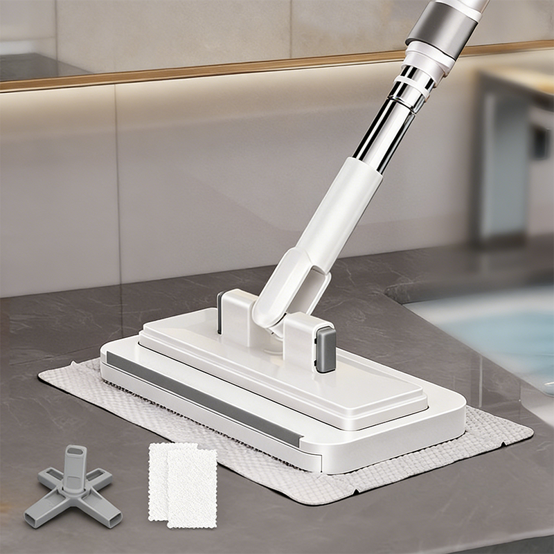 🧹 49% OFF NOW! ✨ Telescopic Flat Dust Mop – Long handle, shark-tooth lock & deep-cleaning – Perfect for ceilings, cabinets & walls 🏠