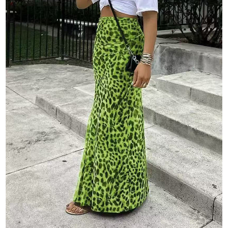 🔥New Arrivals🔥Flowy Leopard Print Long Skirt – Effortless Style All Day