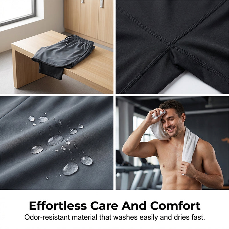 🏃 Move Without Limits 🔥Men's 2-in-1 Running Tights with Shorts
