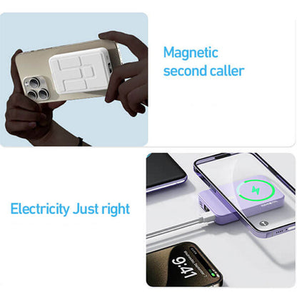 🔥HOT SALE🔋⚡22.5W 10000mAh Magnetic Wireless Charging Mobile Power with Stand