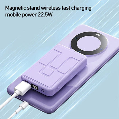 🔥HOT SALE🔋⚡22.5W 10000mAh Magnetic Wireless Charging Mobile Power with Stand