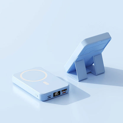 🔥HOT SALE🔋⚡22.5W 10000mAh Magnetic Wireless Charging Mobile Power with Stand