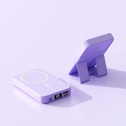 🔥HOT SALE🔋⚡22.5W 10000mAh Magnetic Wireless Charging Mobile Power with Stand