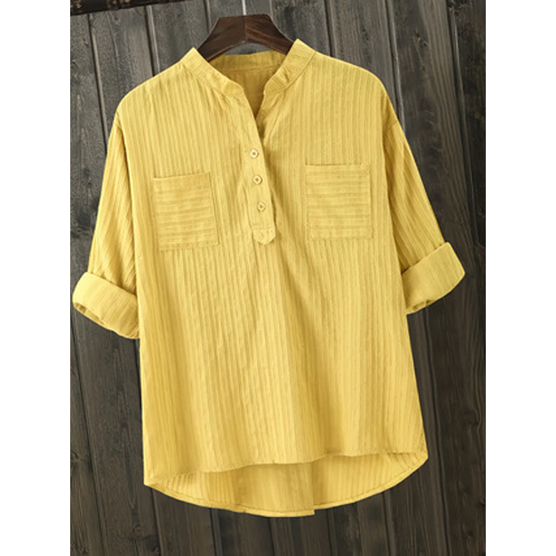 🎁New arrival 49% OFF💥Women's Plus Size Henley V Neck Shirt– Flattering, Soft & Stylish! ✨