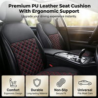 🔥2026 New Arrival🔥Sleek PU Leather Car Seat Cushion – All-Season Protection & Stylish Upgrade