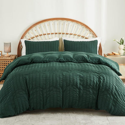 🔥49％ OFF & Free Shipping🔥Luxury Seersucker Textured Bedding 4-Piece Set – Cool, Stylish & All Season!