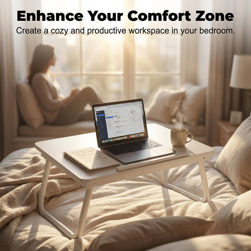 🔥2026 New Arrival🔥Foldable Lap Desk with Cup Slot – Comfort, Style & Easy Storage! ✨