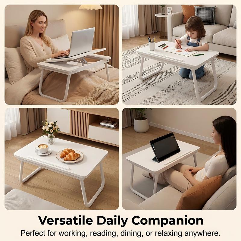🔥2026 New Arrival🔥Foldable Lap Desk with Cup Slot – Comfort, Style & Easy Storage! ✨