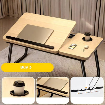 🔥2026 New Arrival🔥Foldable Lap Desk with Cup Slot – Comfort, Style & Easy Storage! ✨