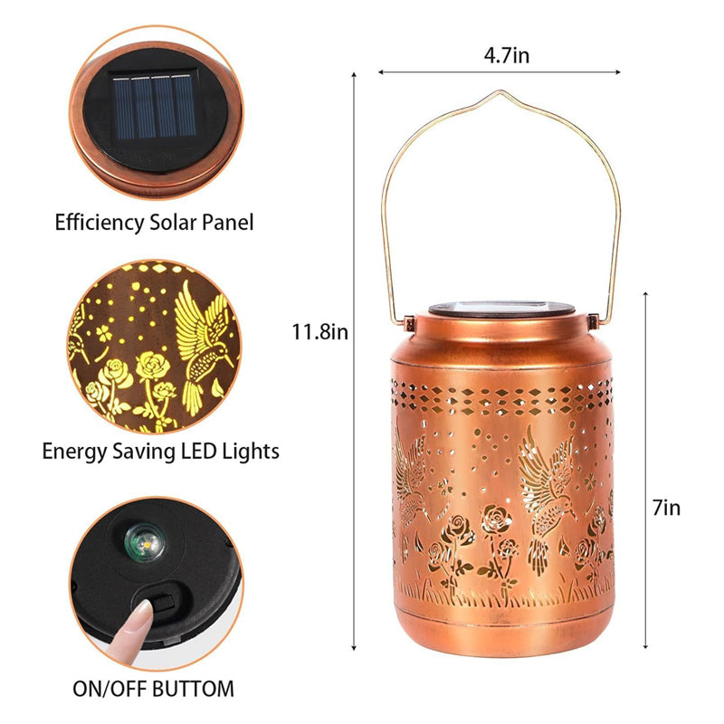 🌟49% OFF!🐦Solar Hummingbird Lantern for Garden Decor✨