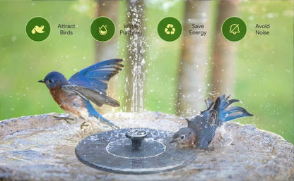 ⏳Time-Limited Special⏰Compact Solar Bird Fountain Pump – Keep Your Garden Alive! 🐦️