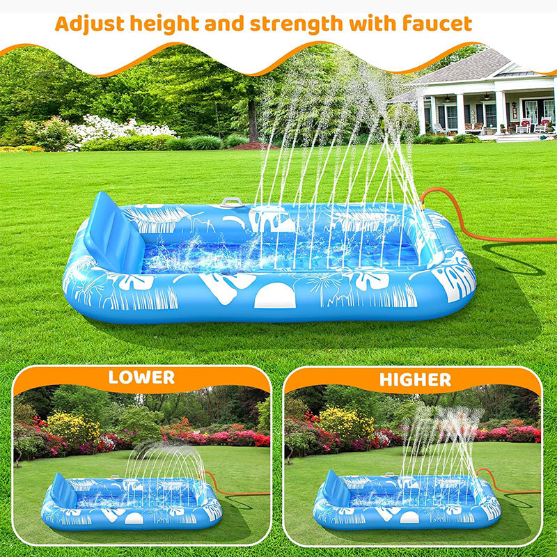 🥳2026 HOT SALE🥳💞50K+ SOLD!😎💦 49% OFF! Inflatable Tanning Pool Lounger – Smart spray cools you automatically. Detachable pillow, cup holders & safety handles. Holds 2 adults (350lb). Perfect for garden or beach! 🏖️🌞